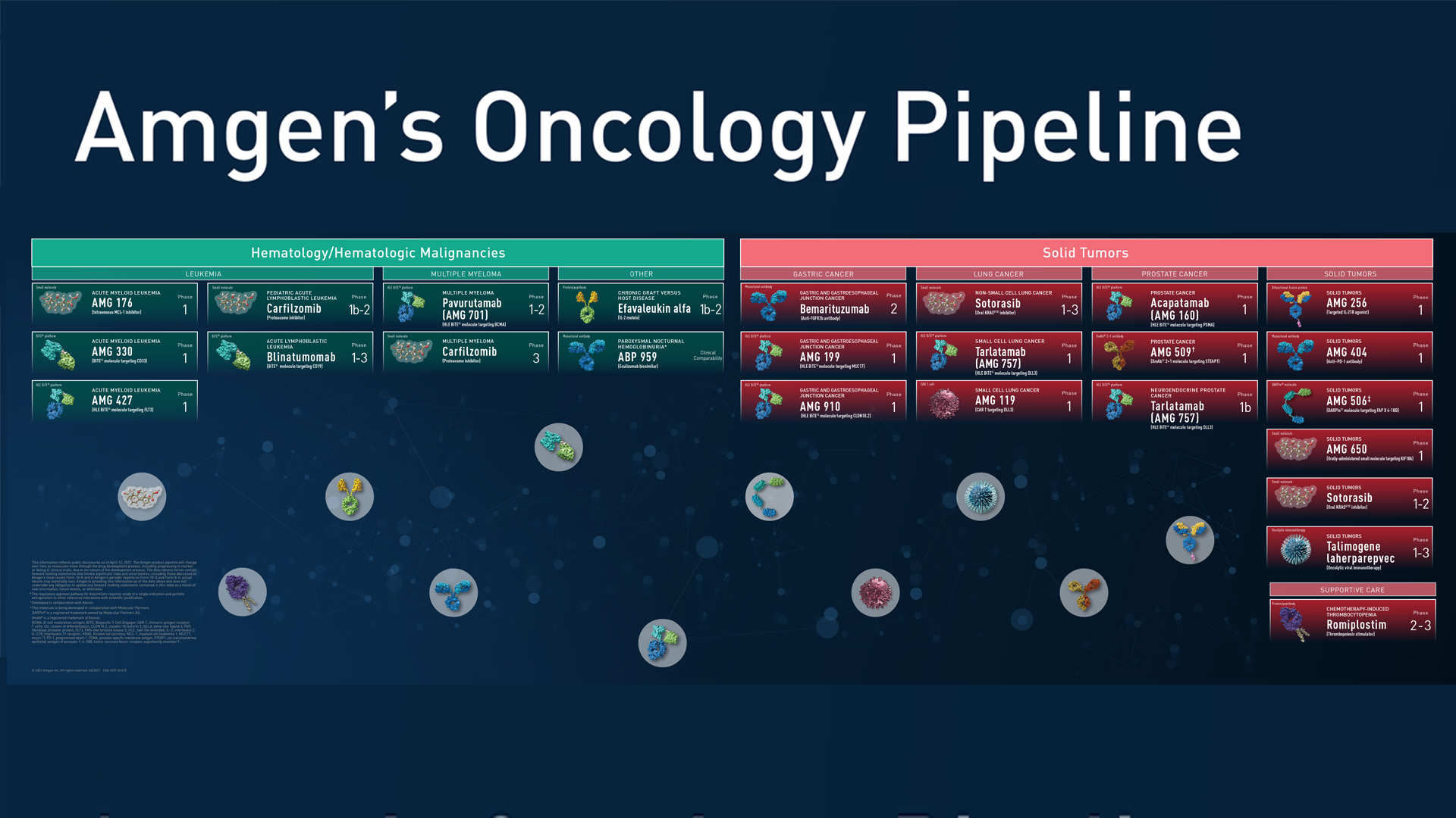 Amgen’s Oncology Pipeline Chart